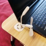 Stolík na notebook skladací stojan na posteľ USB – Obrázok 7