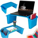 Stolík na notebook s organizérom modrý – Obrázok 7