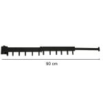 Teleskopický predlžovací nástenný vešiak 84 cm čierny – Obrázok 5