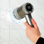 Elektrická čistiaca kefa 5v1 na kúpeľňové podlahové škáry bazén LED – Obrázok 12