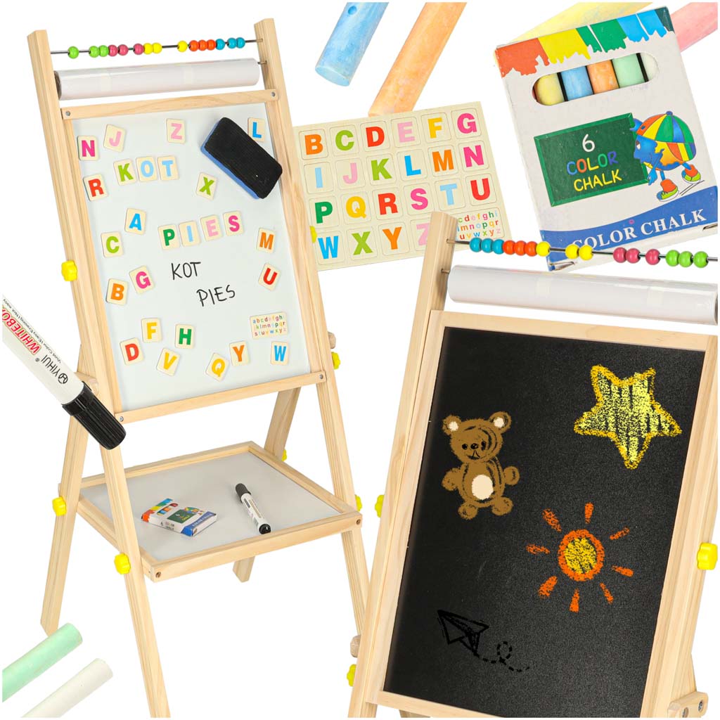 Tablica-magnetyczna-kredowa-liczydlo-papier-kreda-literki-gratis-174218 Magnetická tabuľa abakus abakus papierové kriedové písmená zadarmo – Obrázok 1