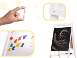 Magnetická drevená tabuľa biela veľká XXL – Obrázok 3
