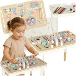 Lulilo montessori pastelový manipulačný stôl – Obrázok 14