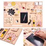 Drevená manipulačná doska ružové hodiny 75x50cm – Obrázok 6