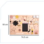 Drevená manipulačná doska ružové hodiny 75x50cm – Obrázok 8