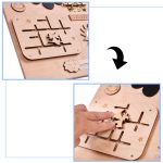 Drevená manipulačná doska ružové hodiny 75x50cm – Obrázok 12