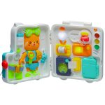 Senzorická manipulačná tabuľa montessori montessori kľučky medvedík XXL svetlo zvuk – Obrázok 5