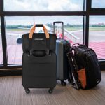 Športová cestovná taška príručná batožina pre lietadlo turistická čierna – Obrázok 8