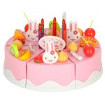 Kuchyňa na krájanie narodeninovej torty 75 el. ružová – Obrázok 3