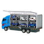 Transportér TIR launcher + kovové autá polície – Obrázok 2