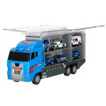 Transportér TIR launcher + kovové autá polície – Obrázok 5