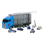 Transportér TIR launcher + kovové autá polície – Obrázok 6