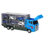 Transportér TIR launcher + kovové autá polície – Obrázok 8