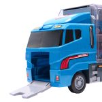 Transportér TIR launcher + kovové autá polície – Obrázok 9