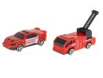 Transportér TIR 2v1 parkovacia garáž hasiči + 3 autá červená – Obrázok 10