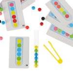Vzdelávacie puzzle farebné montessori loptičky – Obrázok 2