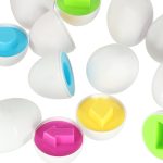 Vzdelávacie puzzle triedič zápas tvary vajcia 10 ks sliepka – Obrázok 8