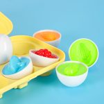 vzdelávacie puzzle triedič zápas tvary vajcia montessori ovocie zelenina 6ks – Obrázok 8