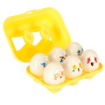 Vzdelávacie puzzle zodpovedajúce tvarom vajíčok montessori zvieratá 6 ks – Obrázok 3