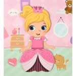 Magnetické puzzle obliekajúce bábiku 51el. – Obrázok 9