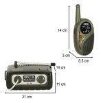 Vysielačky Walkie Talkie s ústredňou pre deti khaki – Obrázok 8
