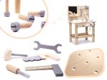 Drevená dielňa s náradím na stole DIY set – Obrázok 2