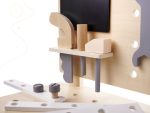 Drevená dielňa s náradím na stole DIY set – Obrázok 9