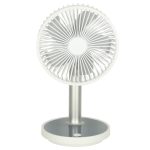 Stojanový ventilátor na nohe biely – Obrázok 2