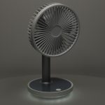 Stojanový ventilátor na nohe biely – Obrázok 8