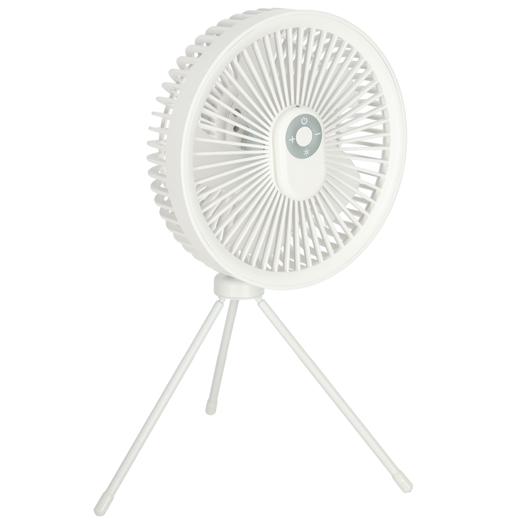Wentylator-wiatrak-biurkowy-stojacy-34-cm-bialy-155715 Mini stolový ventilátor biely – Obrázok 1