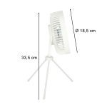 Mini stolový ventilátor biely – Obrázok 10