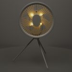 Mini stolový ventilátor biely – Obrázok 11