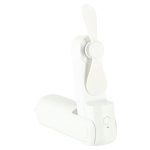 Stolný ventilátor mini ručný skladací ventilátor prenosný USB biely – Obrázok 5
