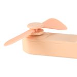 Stolný ventilátor mini ručný skladací ventilátor prenosný USB ružový – Obrázok 13