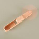 Stolný ventilátor mini ručný skladací ventilátor prenosný USB ružový – Obrázok 14