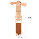 Stolný ventilátor mini ručný skladací ventilátor prenosný USB ružový – Obrázok 15