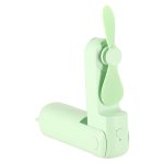 Stolný ventilátor mini ručný skladací ventilátor prenosný USB zelený – Obrázok 5