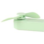 Stolný ventilátor mini ručný skladací ventilátor prenosný USB zelený – Obrázok 13