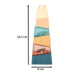 Montessori vzdelávacia pyramídová senzorická veža s loptičkami – Obrázok 8