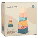 Montessori vzdelávacia pyramídová senzorická veža s loptičkami – Obrázok 5
