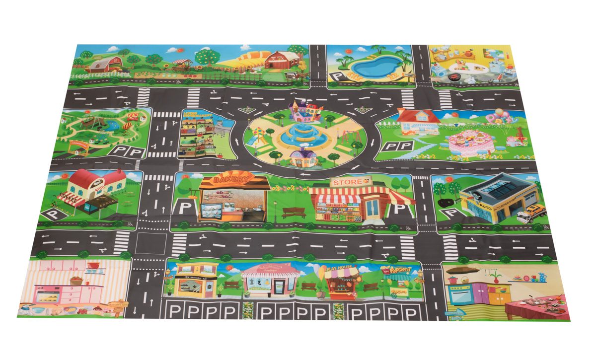 Wodoodporna-mata-piankowa-ulica-akcesoria-717221 Vodotesná farebná podložka 130x100cm – Obrázok 1