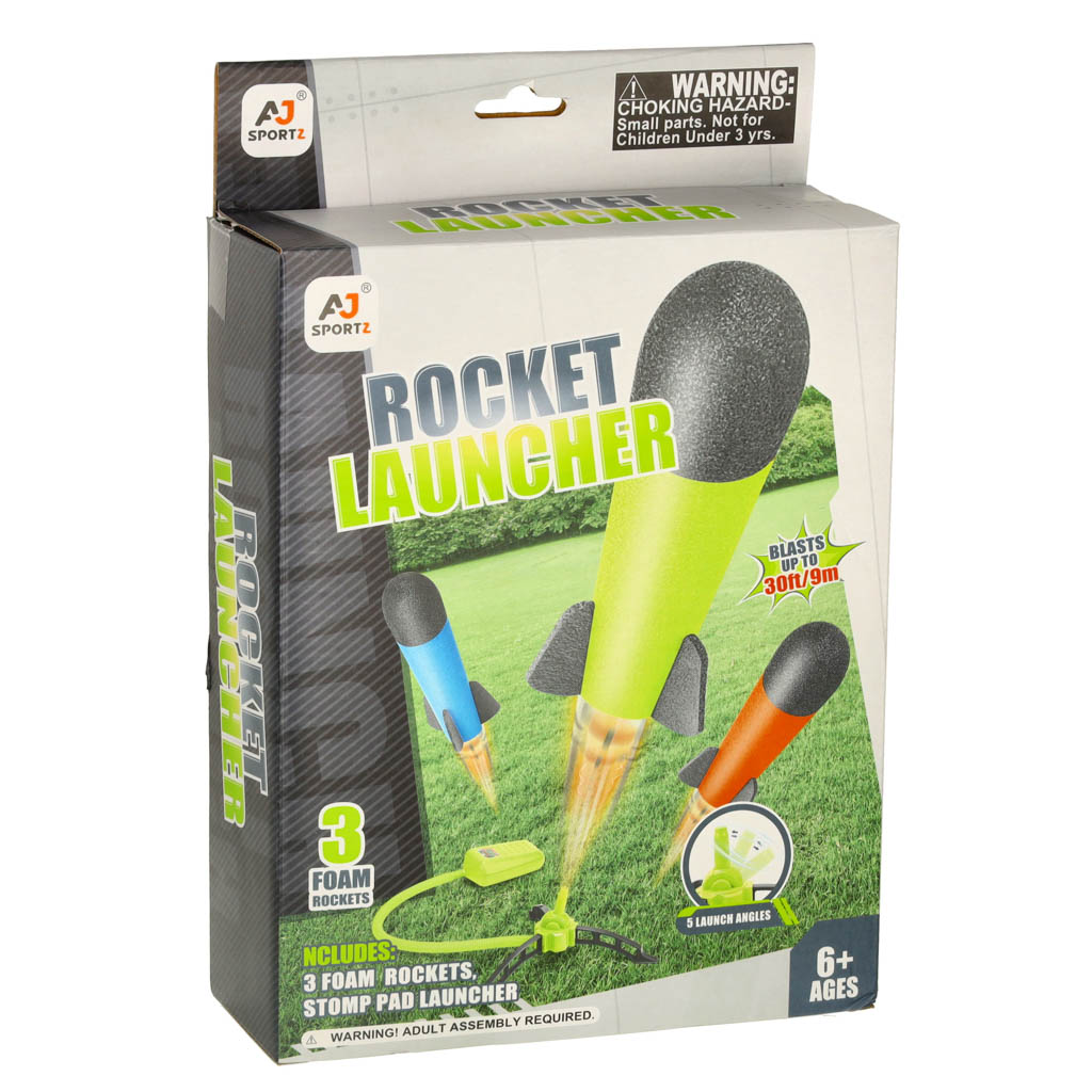 Wyrzutnia-rakiet-piankowych-Power-launcher-rocket-x3-155969 Raketomet pre deti Katapult penové šípy – Obrázok 1