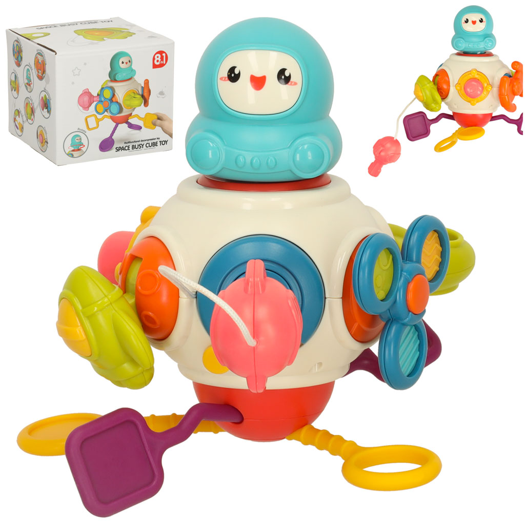Zabawka-sensoryczna-gryzak-dla-niemowlat-8w1-Bibi-inn-159615 Montessori senzorická hračka pre deti 8v1 – Obrázok 1