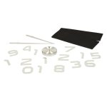 Nástenné hodiny veľké 80-120cm strieborné 12 číslic – Obrázok 4