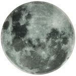 Nástenné hodiny Planet moon sivé 32cm – Obrázok 2