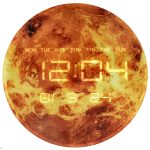 Hodiny Planet Mars orange 32cm cena