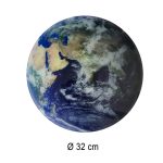 Cena hodiny planéta Zem modrá 32cm – Obrázok 4