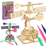 Drevené puzzle 3d vedecký model veternej lopatky