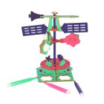 Drevené puzzle 3d vedecký model veternej lopatky – Obrázok 3